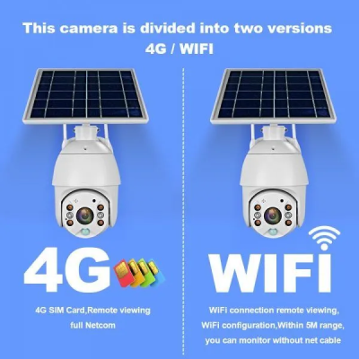 Solar CCTV Camera 1080P Solar IP PTZ Camera With 4G Simcard and WiFi