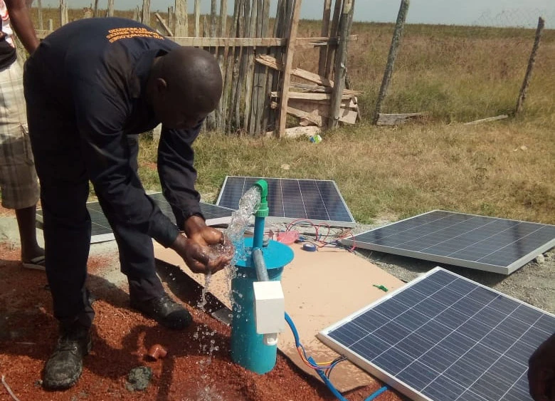 solar water pumping by Jesaton in Kenya