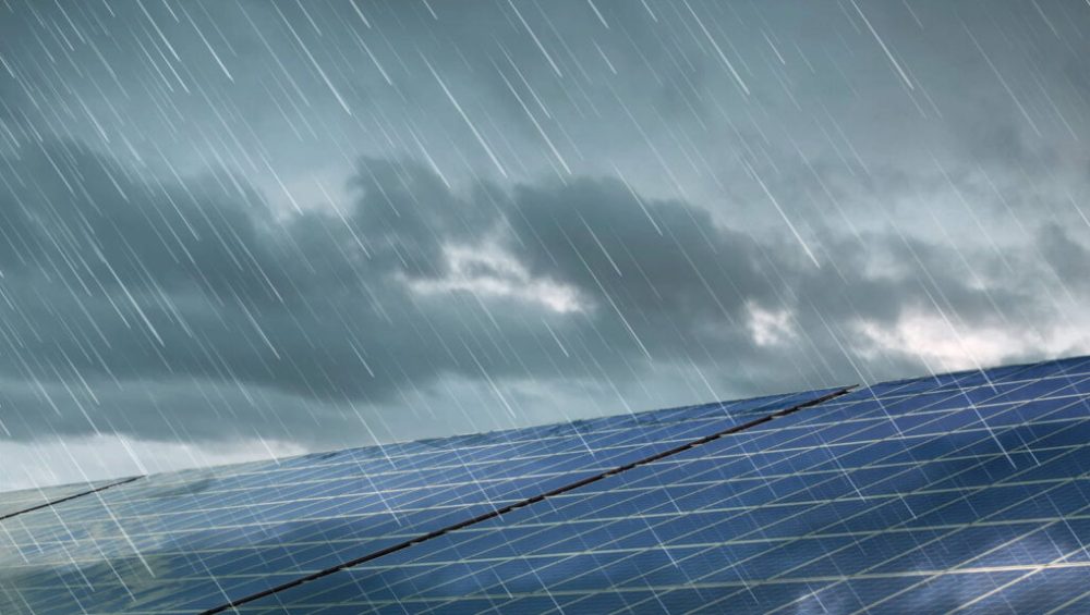 how does rain affect solar panels in kenya